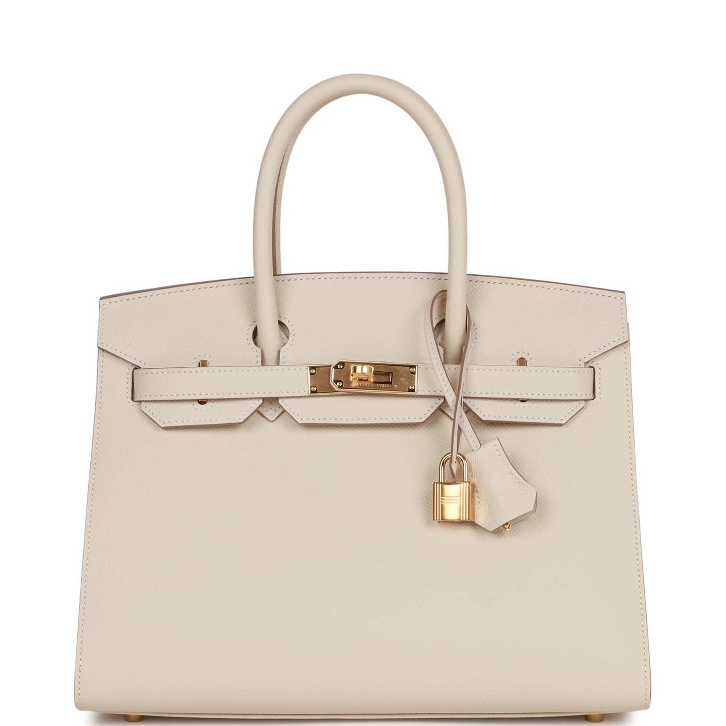 H Birkin Sellier 30 Craie Epsom Gold Hardware
