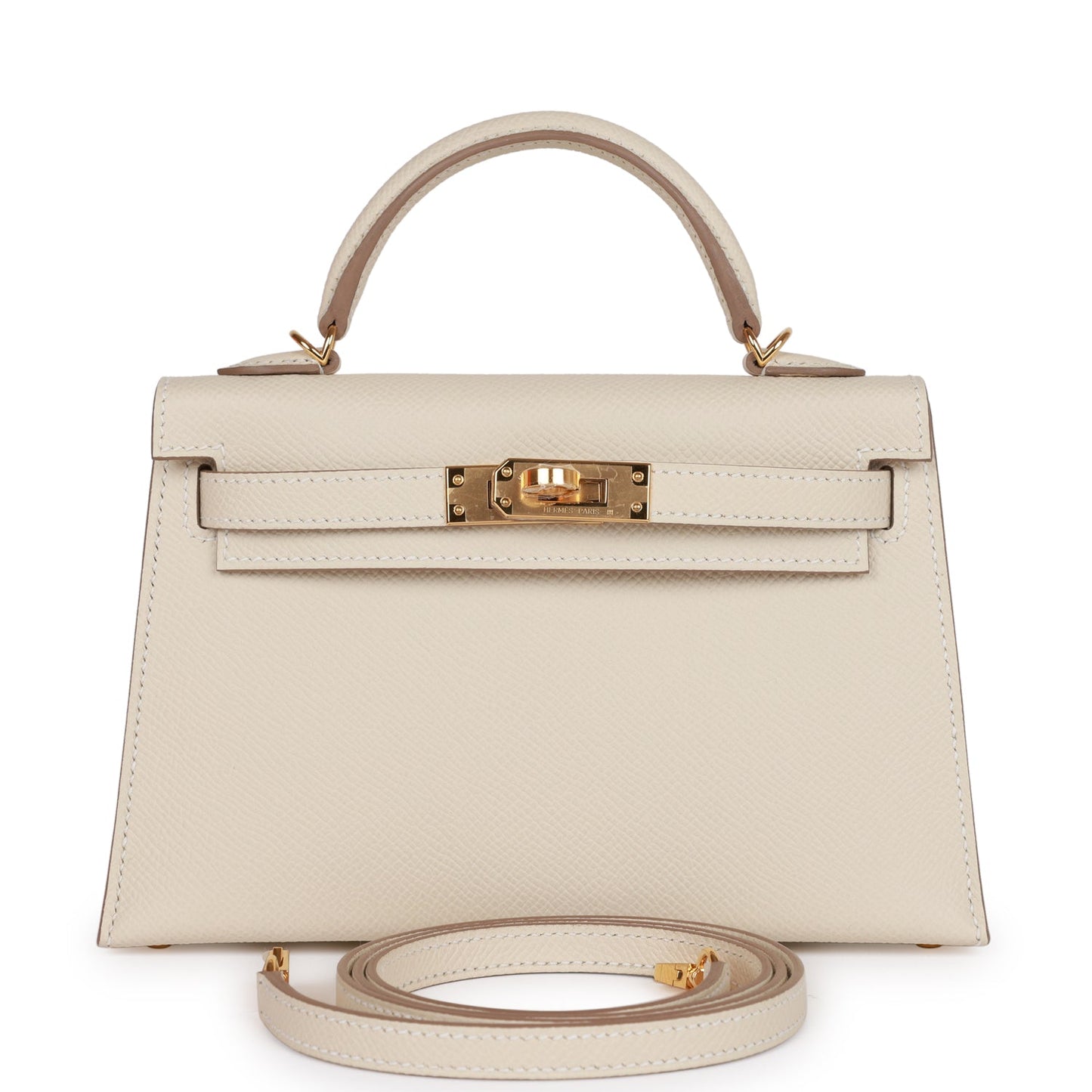 H Kelly Sellier 20 Craie Epsom Gold Hardware