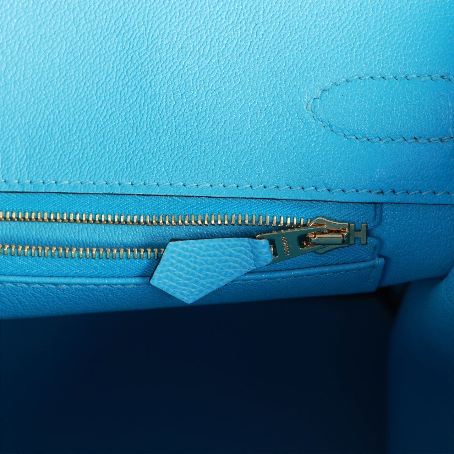 H Birkin 30 Celeste Epsom Gold Hardware