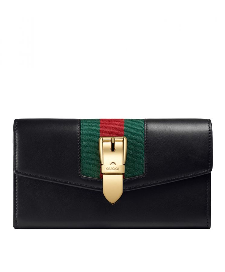 GG Sylvie leather continental wallet 476084