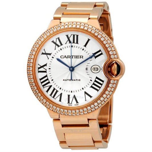 car 42MM Ballon Bleu Rose Gold Watch