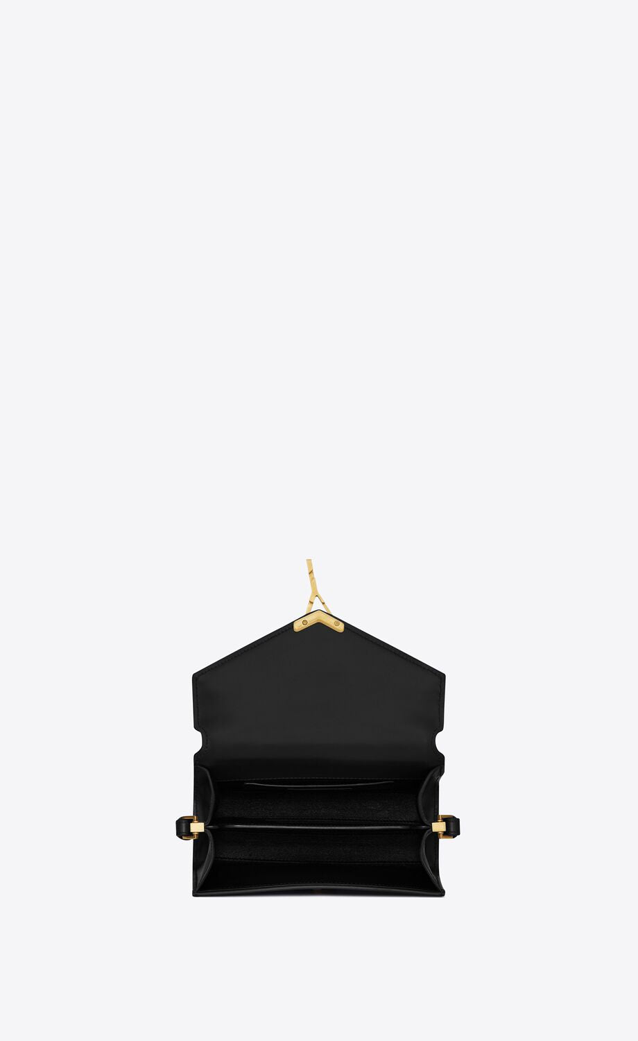 Y Cassandra Mini Top Handle Bag in Box Leather