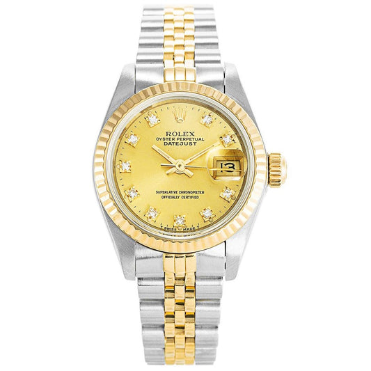 Rw Datejust Gold and Diamonds Ladies 69173