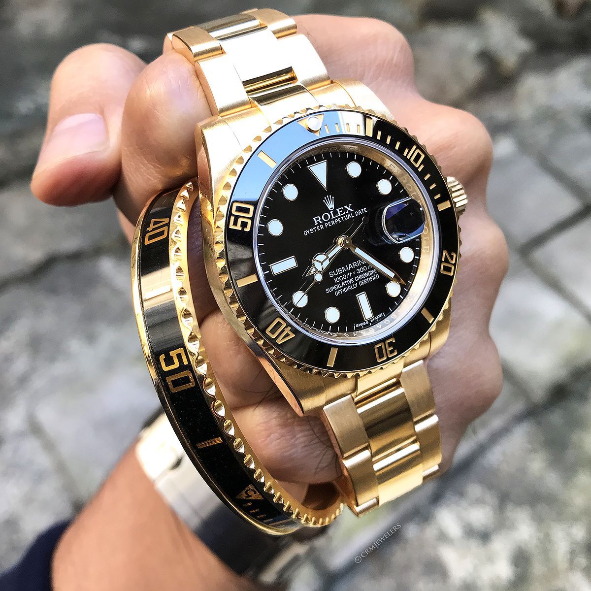 RLX Perpetual Submariner Date 41mm Black Dial Yellow Gold 126618LN