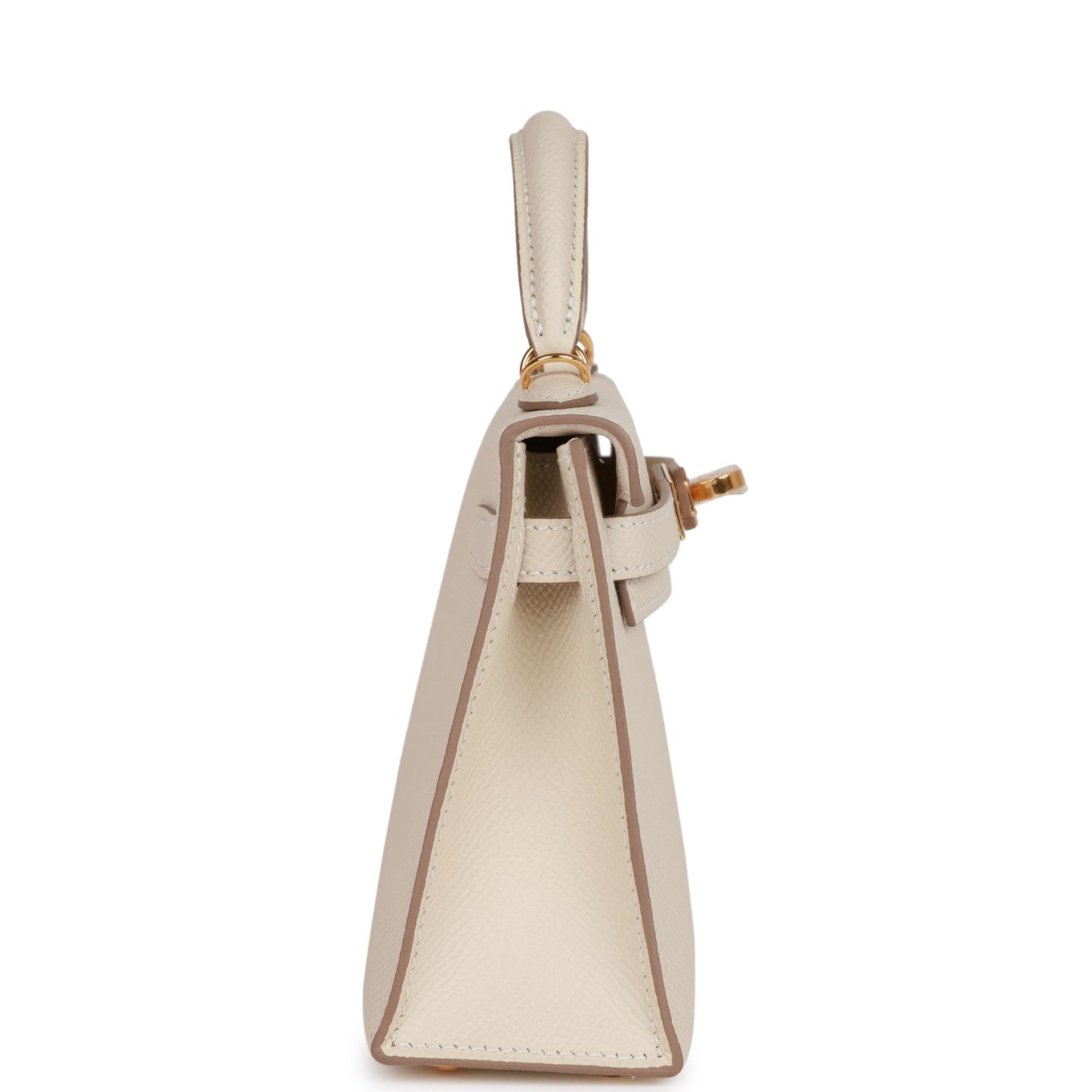 H Kelly Sellier 20 Craie Epsom Gold Hardware