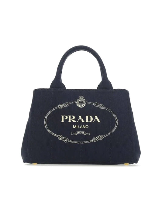 PP Small Cotton Canvas Tote in Navy