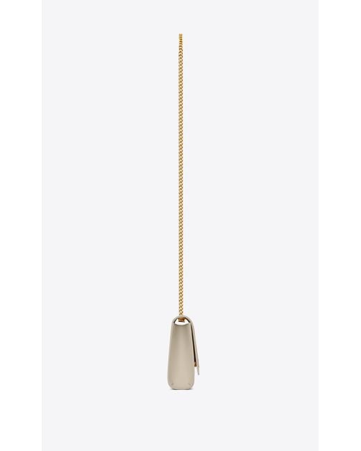 Y Kate Small Chain Bag in Grain de Poudre Embossed Leather