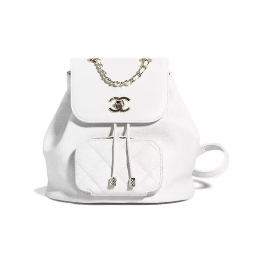 2022 Fall/Winter New Item CC CC Metallic Logo Logo Drawcord Cover Opening and Closing Cowhide Randsel Rucksack Randsel