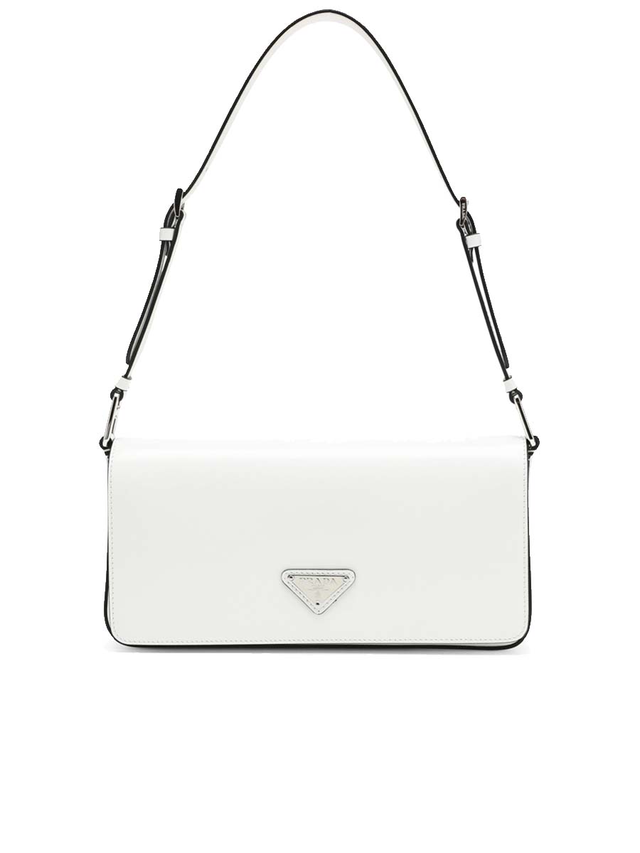 PP Brushed Leather Femme Bag in White N