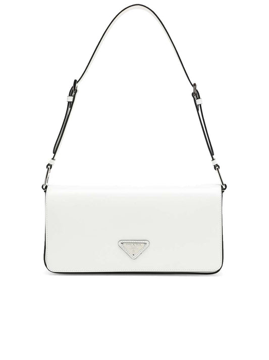 PP Brushed Leather Femme Bag in White N