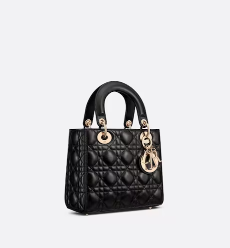 SMALL LADY D MY ABCD BAG Black Cannage Lambskin