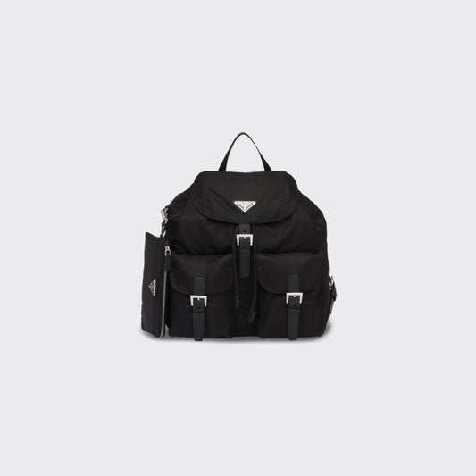 PP Re-Nylon medium backpack- Black