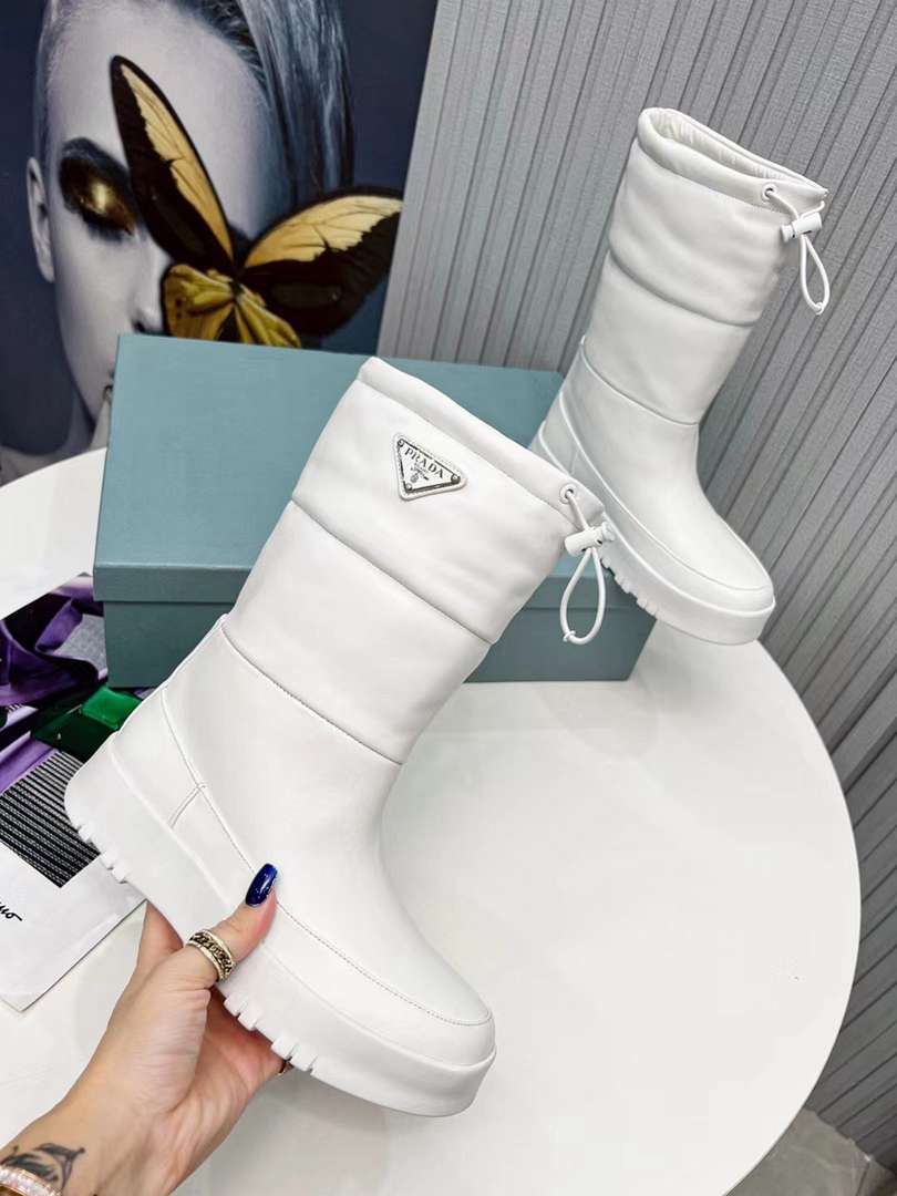 Pra new arrival women white boots 006