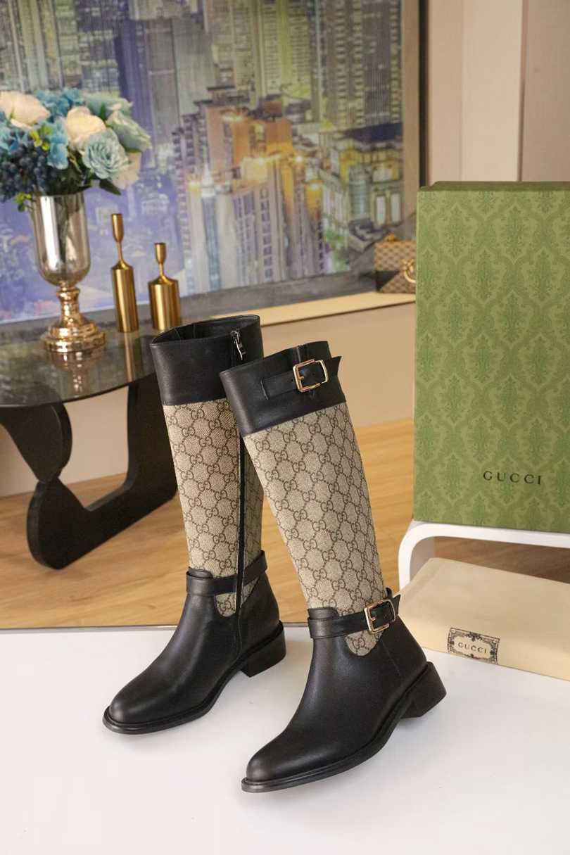 GG new arrival women boots 002 heels 2.5 cm
