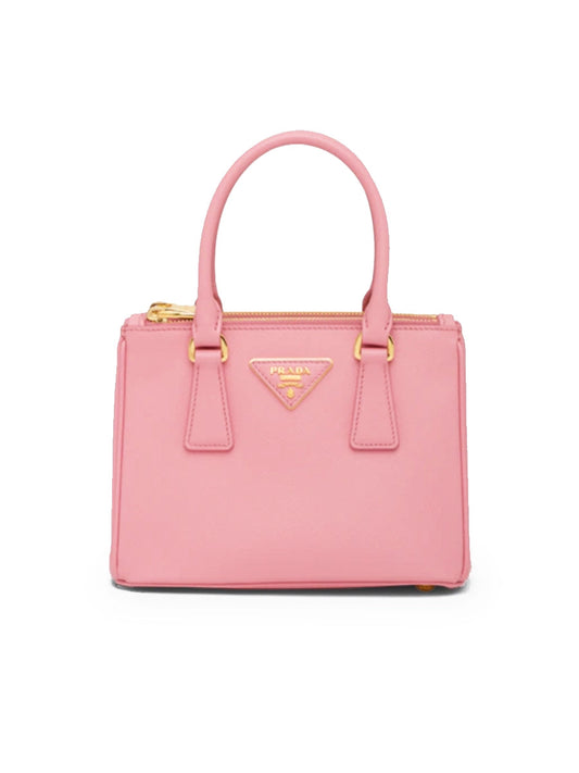 PP Galleria Saffiano Leather Micro-Bag in Petal Pink