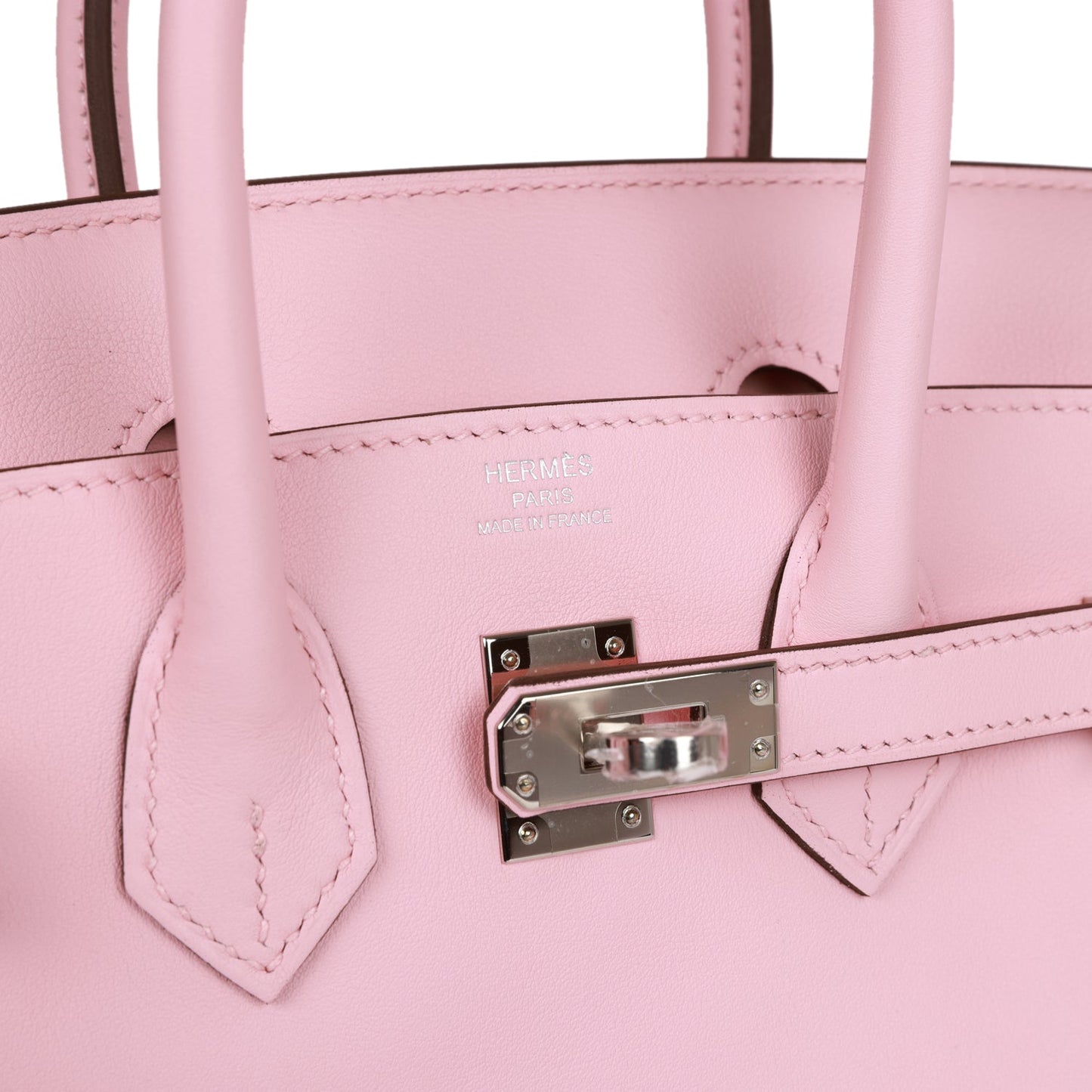 H Birkin 25 Rose Sakura Swift Palladium Hardware