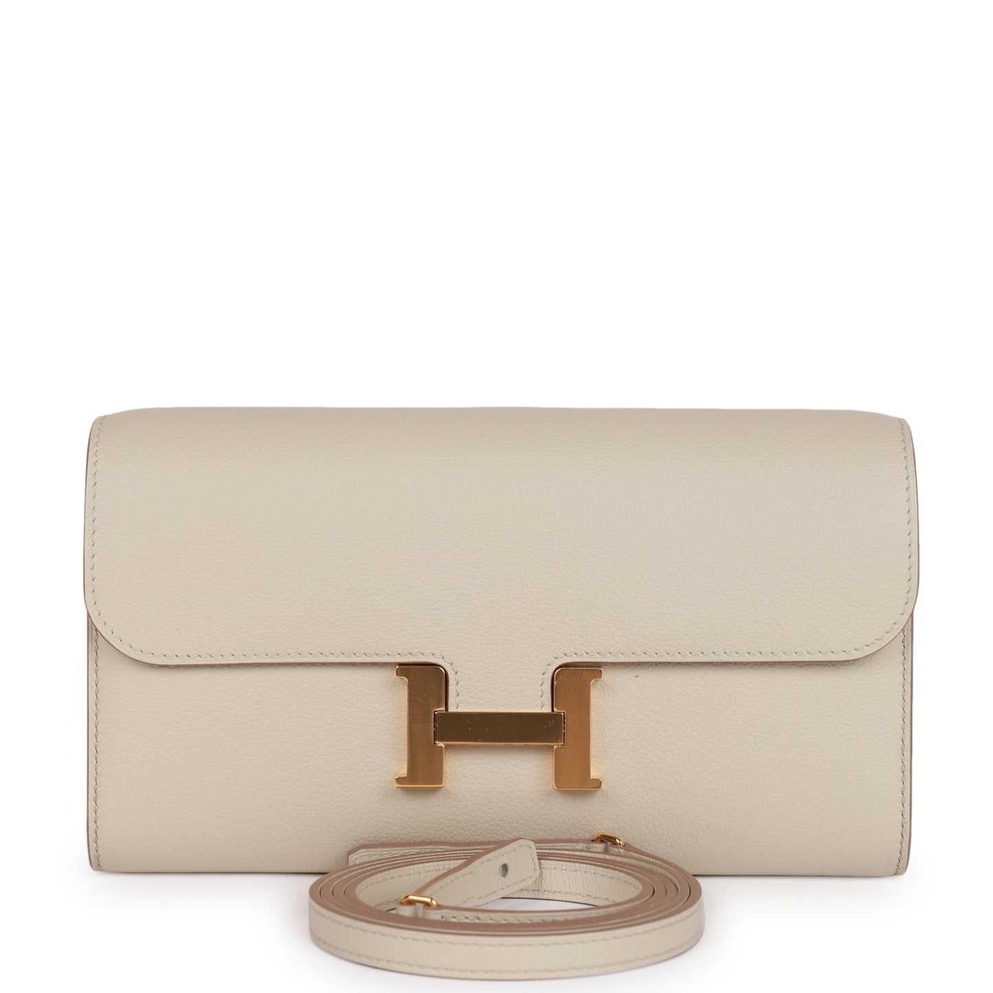 H Constance Wallet To Go Beton Evercolor Gold Hardware