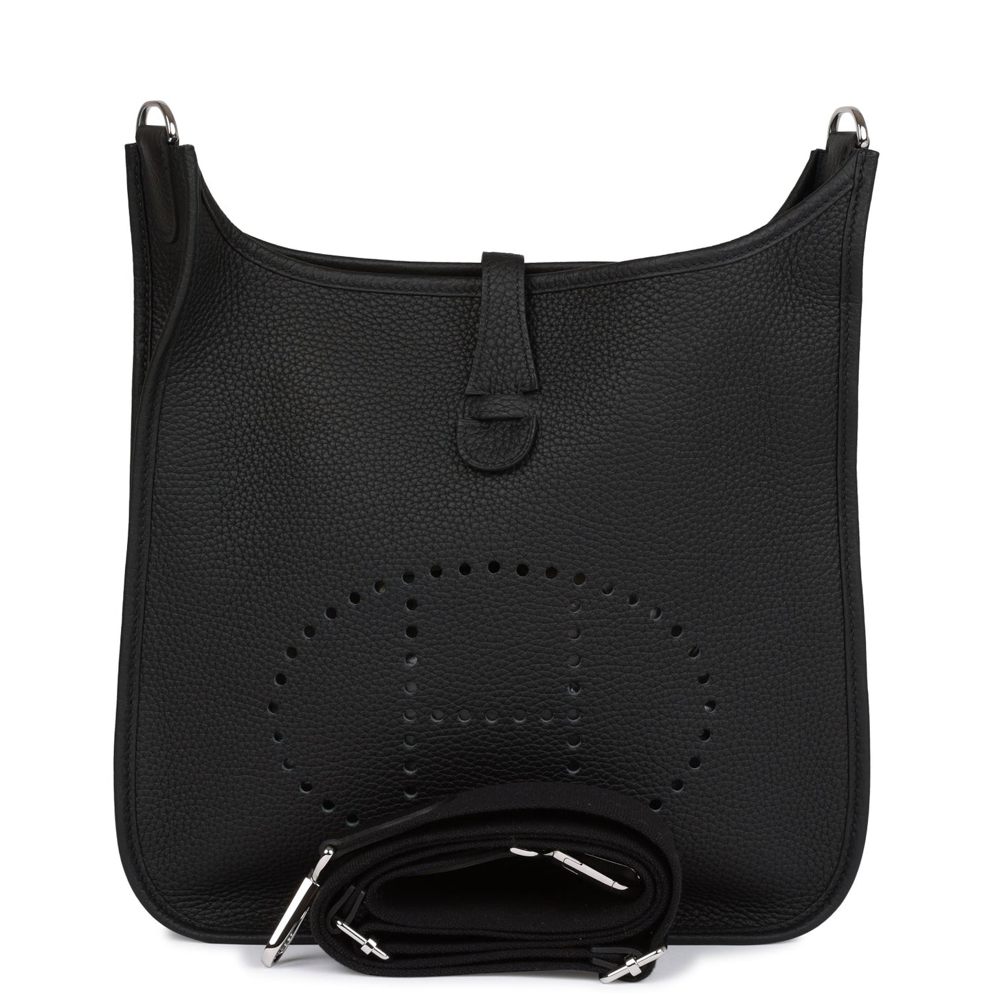H Evelyne III PM Black Clemence Palladium Hardware