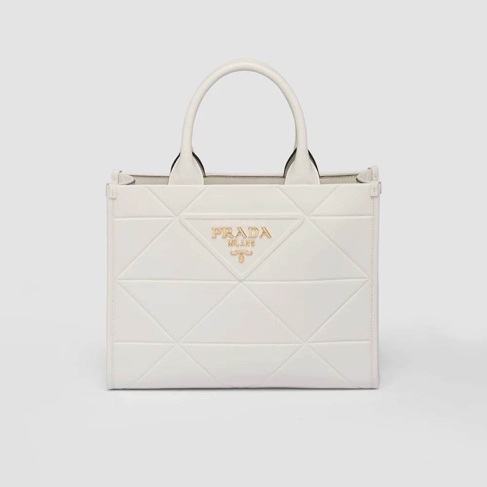 PP Small leather Symbole bag with topstitching