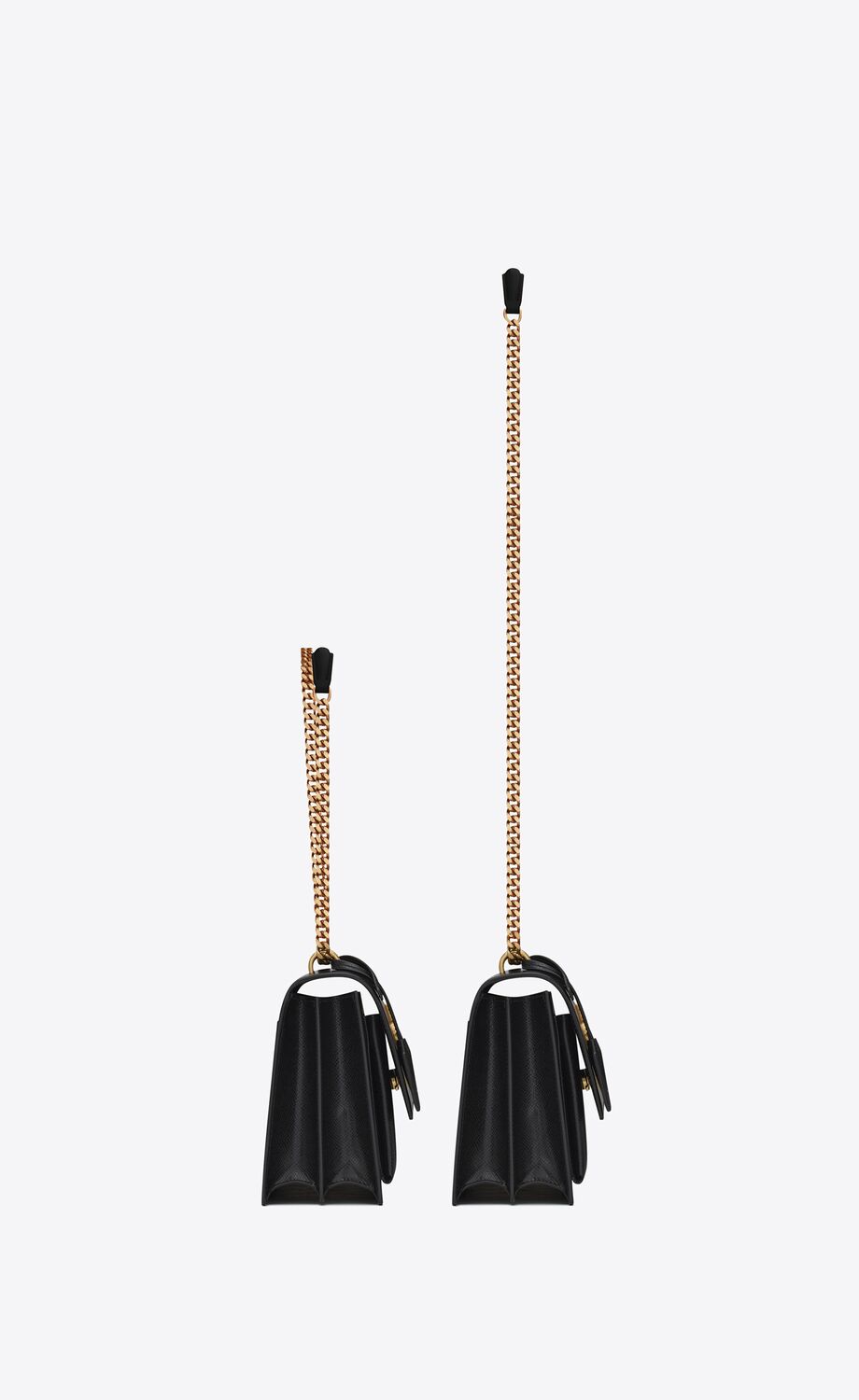 Y Sunset Medium Chain Bag In Coated Bark Leather