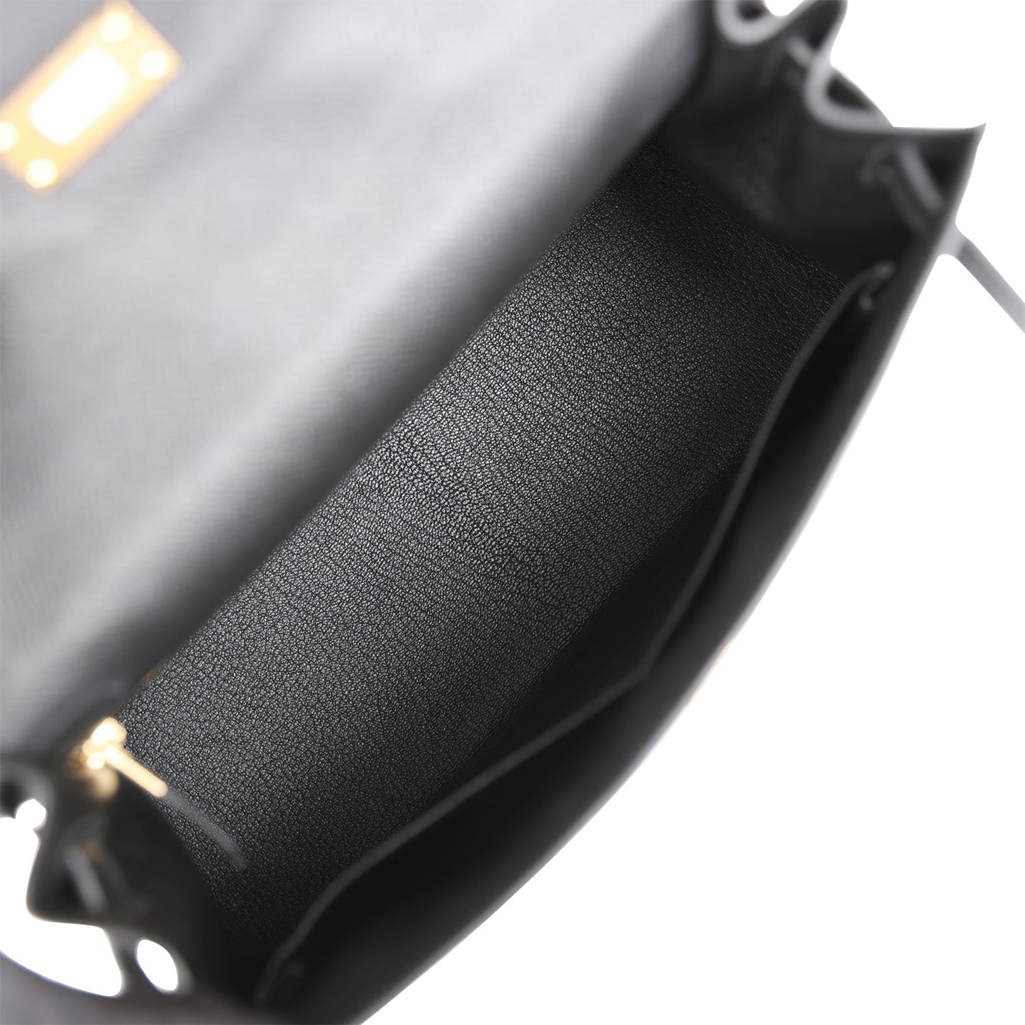 H Kelly Sellier 28 Black Epsom Gold Hardware