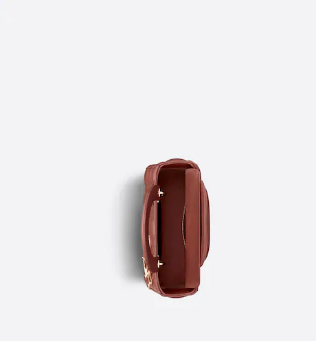 SMALL LADY D MY ABCD BAG Rust-Colored Cannage Lambskin