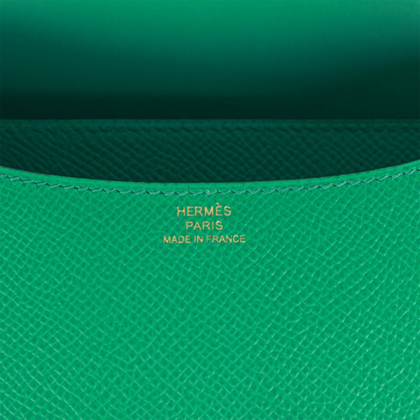 H Constance 18 Vert Jade Epsom Gold Hardware