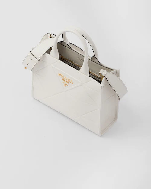 PP Small leather Symbole bag with topstitching