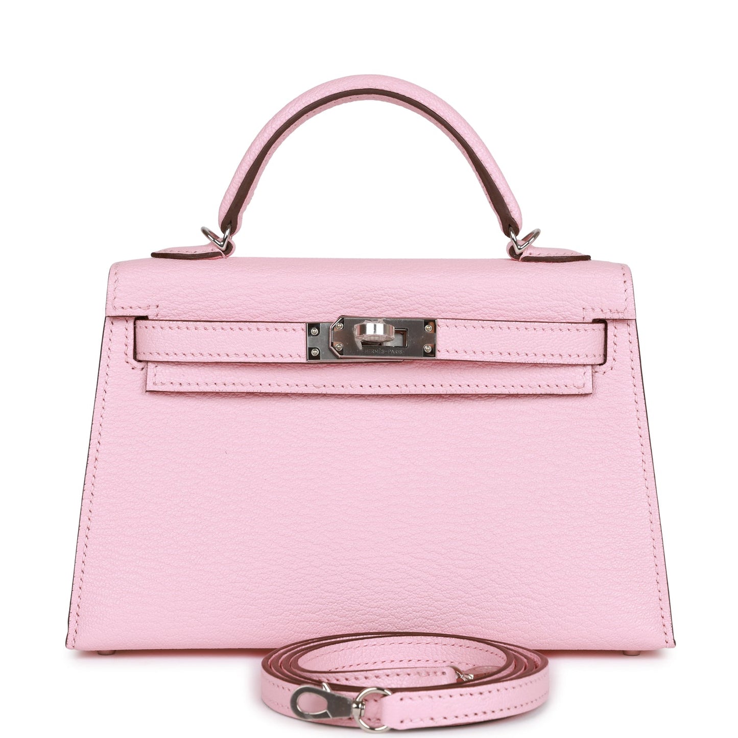 H Kelly Sellier 20 Rose Sakura Chevre Palladium Hardware