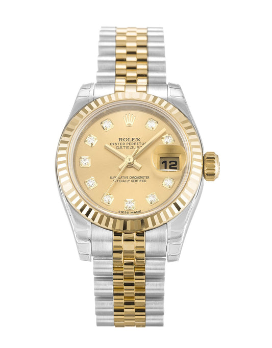 Rw Datejust Lady Champagne Diamond Dial 179173