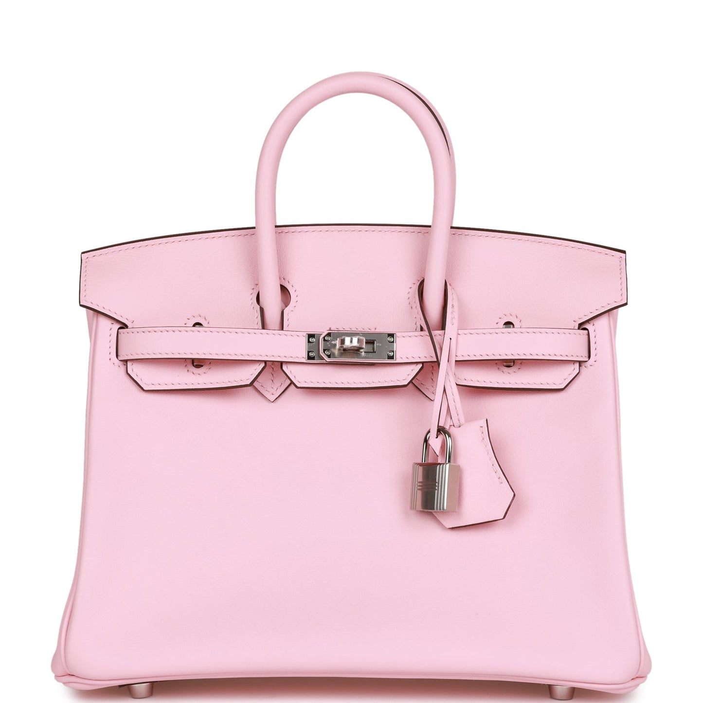H Birkin 25 Rose Sakura Swift Palladium Hardware