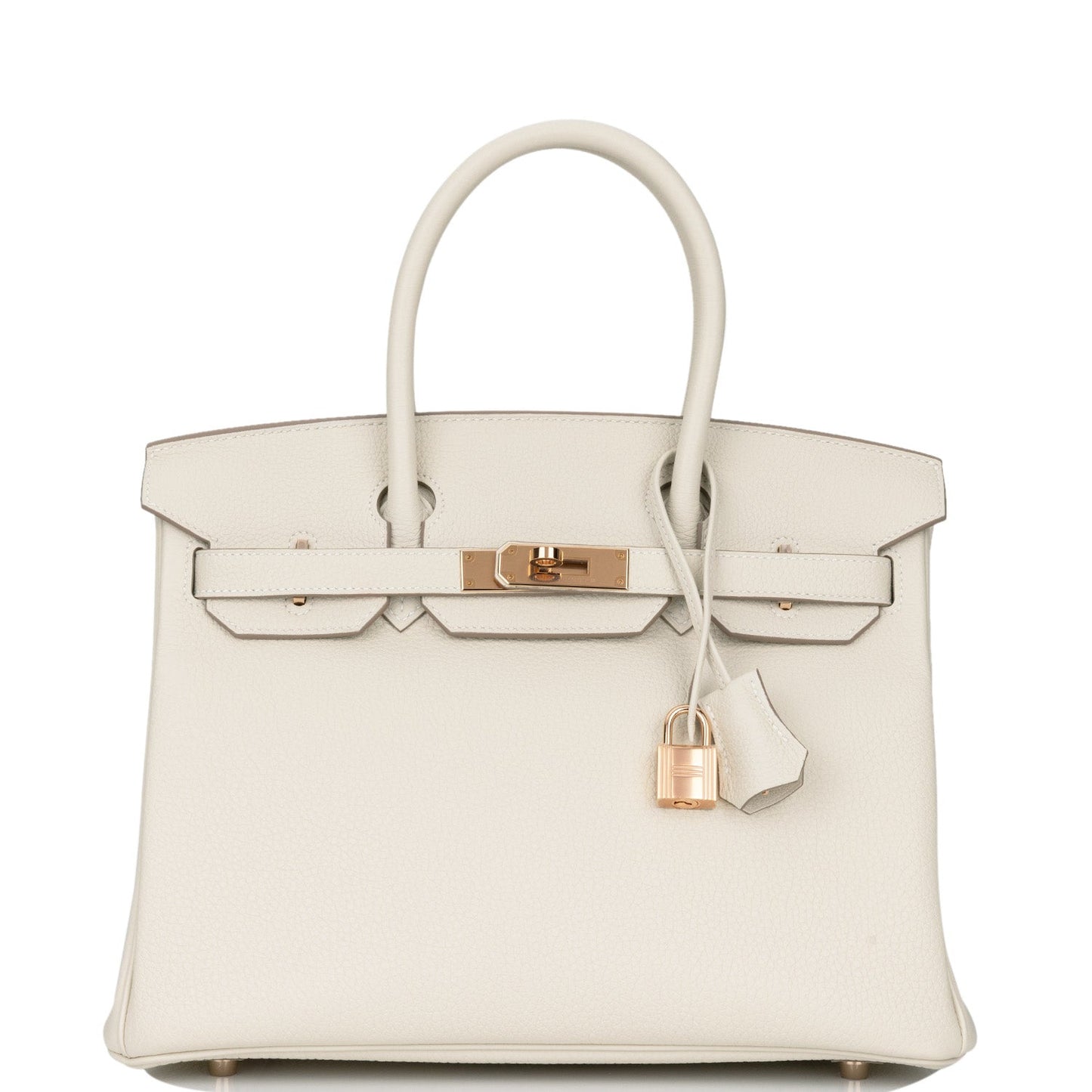 H Birkin 30 Craie Togo Rose Gold Hardware