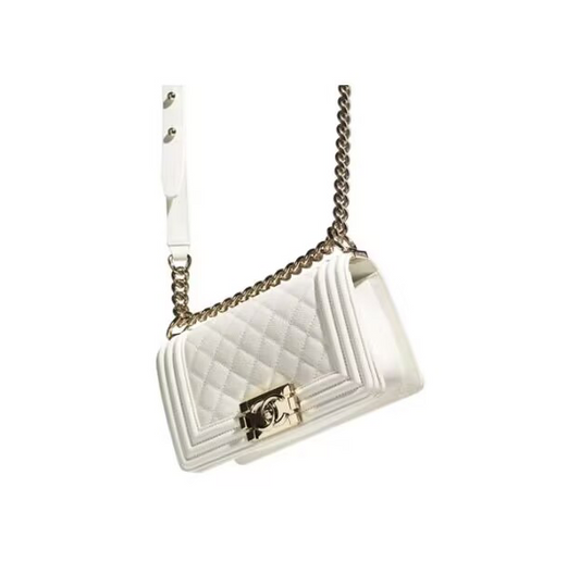 BOY CC SMALL HANDBAG CAVIAR LEATHER 20.5 CM