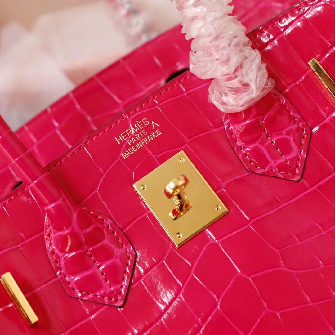 H Birkin 25, 30, 35 Electric Shiny Niloticus Crocodile gold Hardware