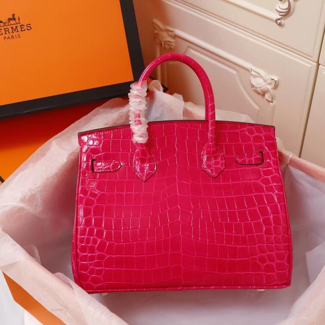 H Birkin 25, 30, 35 Electric Shiny Niloticus Crocodile gold Hardware