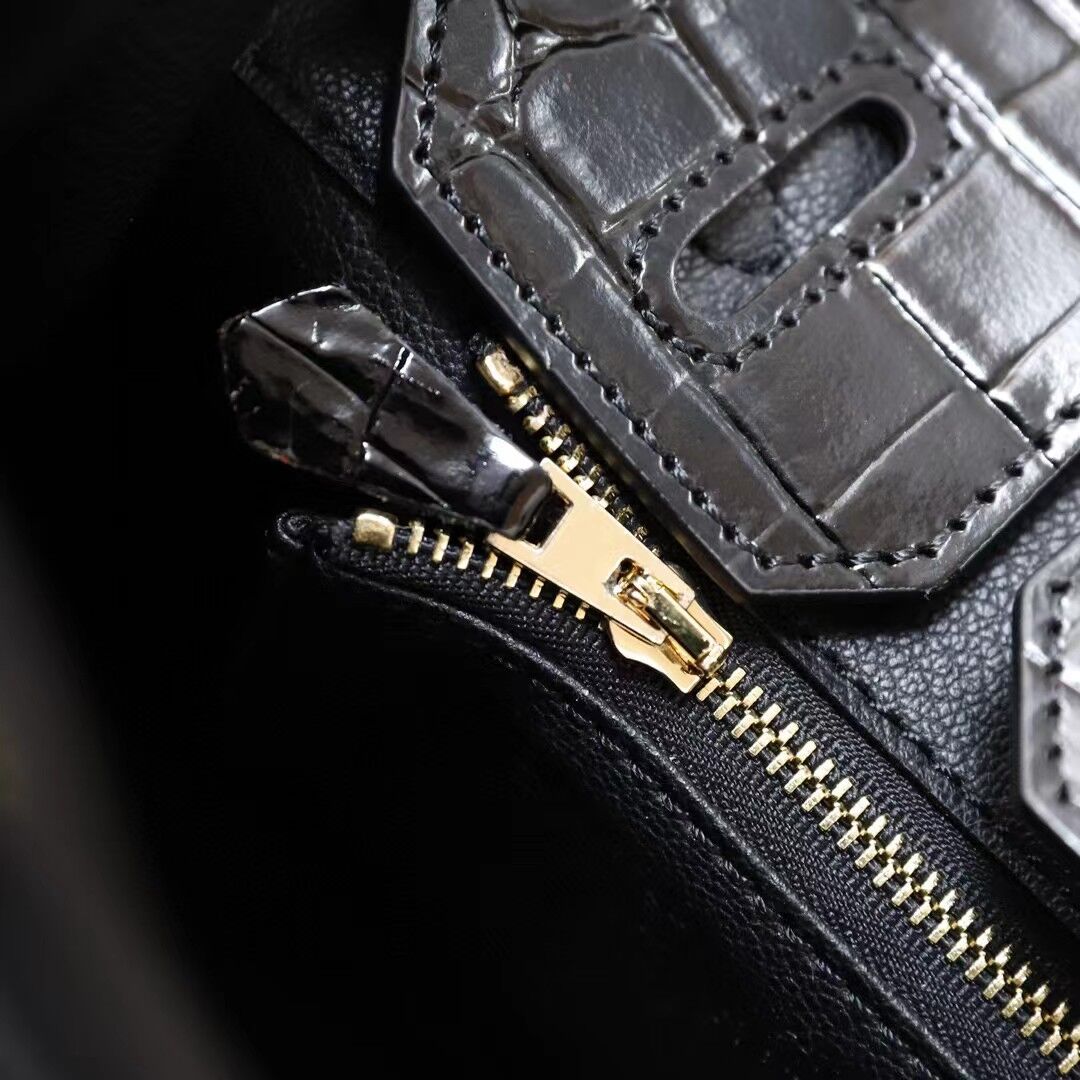 H Birkin 25, 30, 35 Electric Shiny Niloticus Crocodile gold Hardware