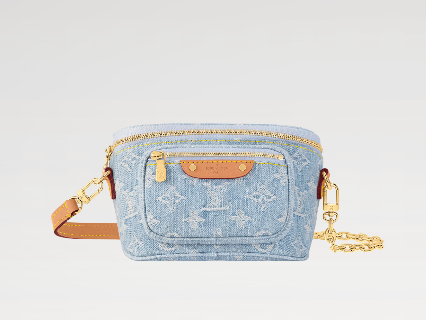 Louis light denim mini bumbag M83353