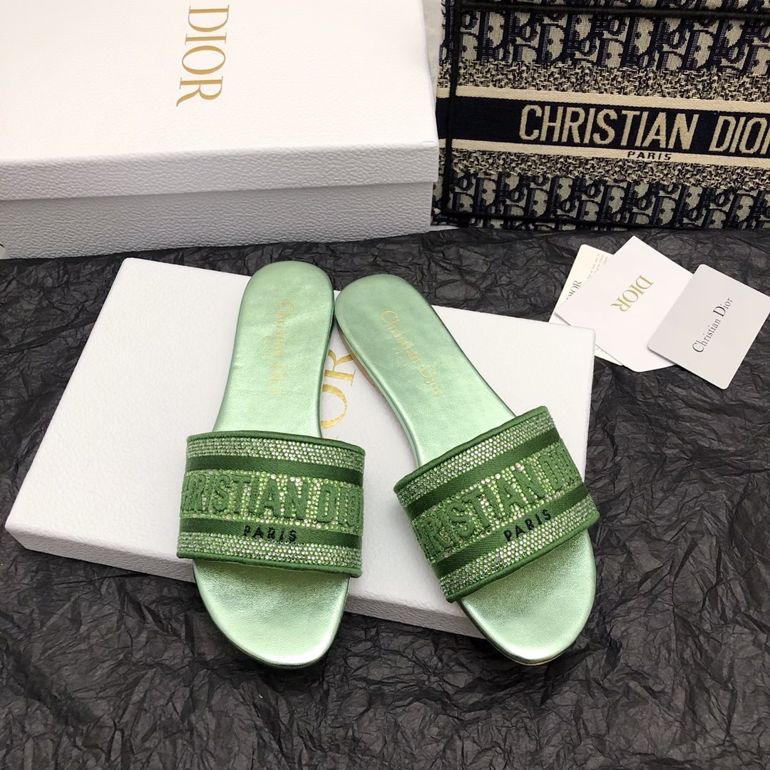 D new arrival women slippers with diamond