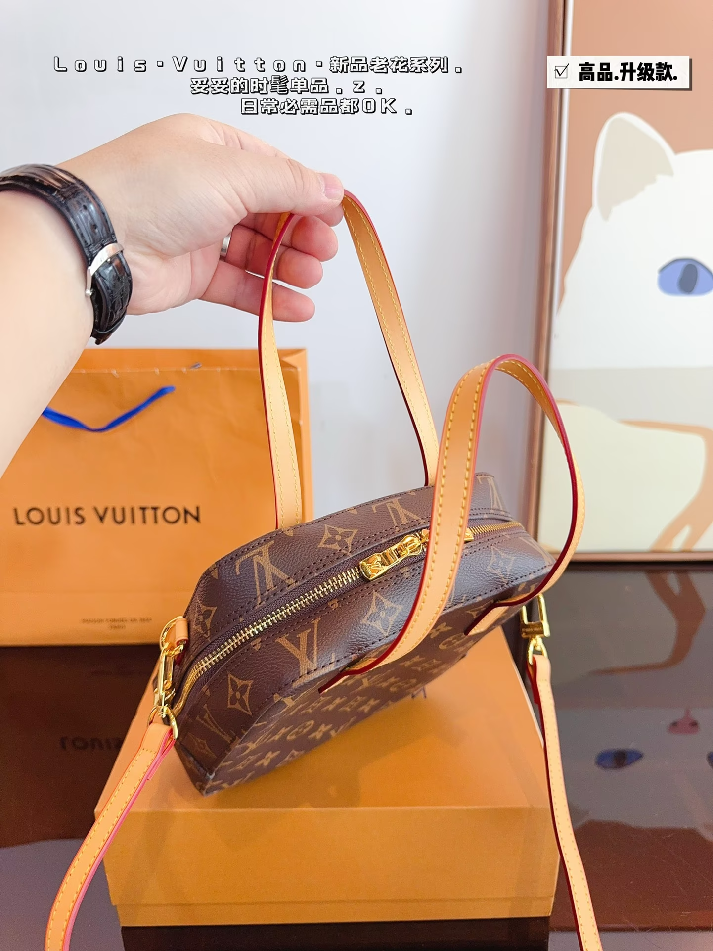 Louis new arrival vintage vivian bag size:21*9*21 cm