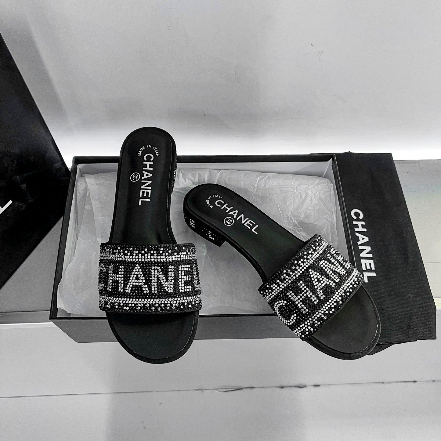 CC new arrival blingbling diamond slippers