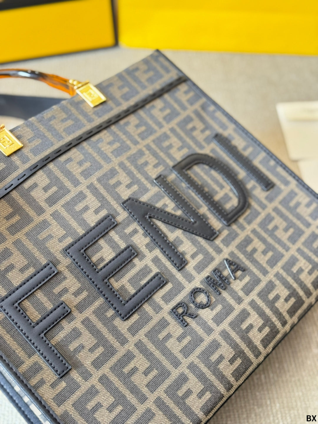 Fen new arrival peekabo tote bag size;35*30 cm