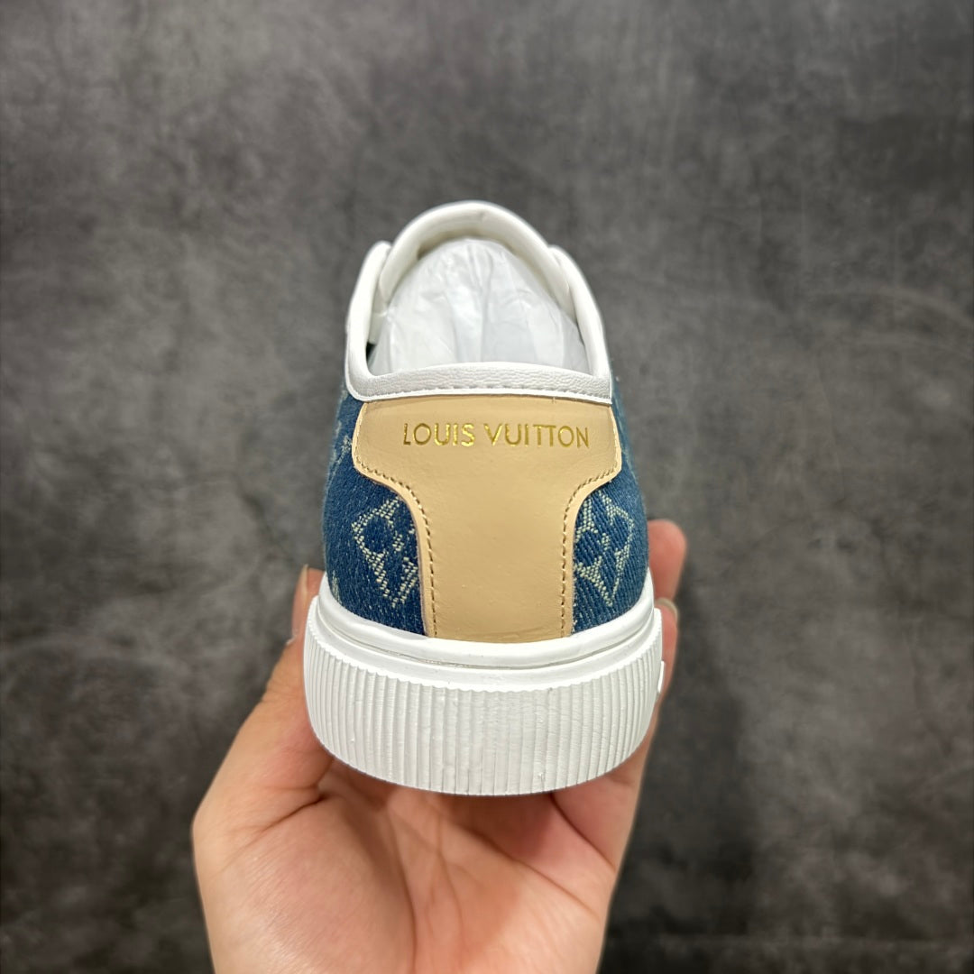 Louis new arrival 2025ss Lagoon denim shoe heels 2.5 cm