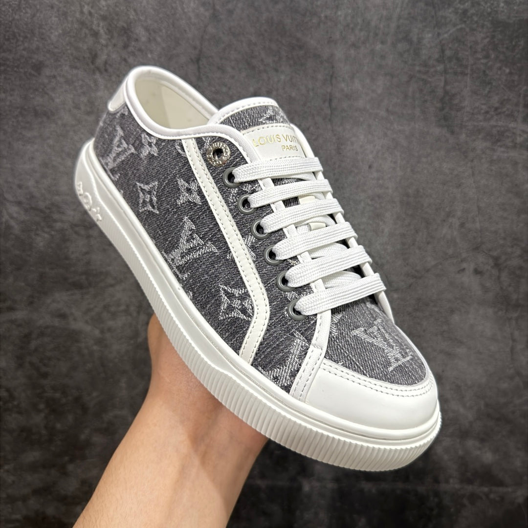 Louis new arrival 2025ss Lagoon denim shoe heels 2.5 cm