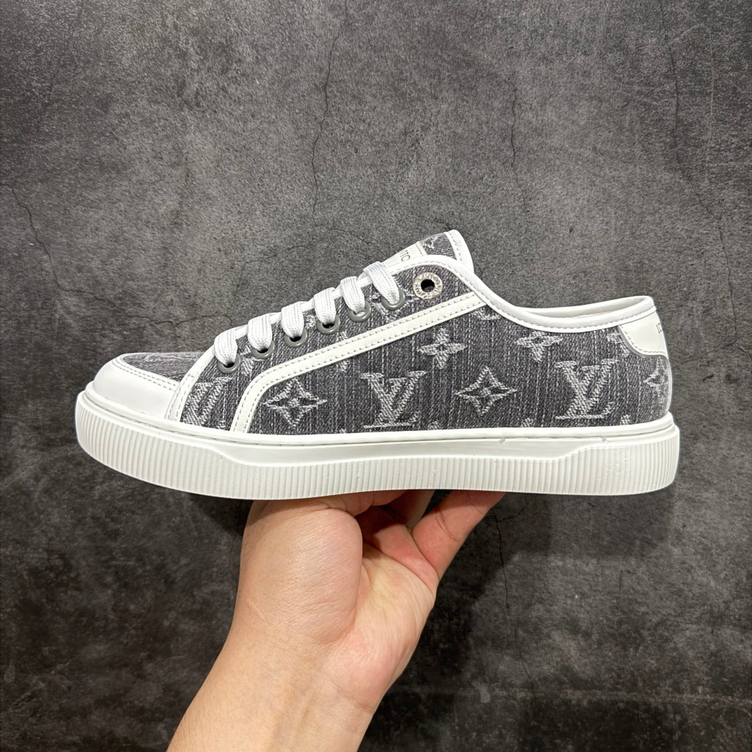 Louis new arrival 2025ss Lagoon denim shoe heels 2.5 cm