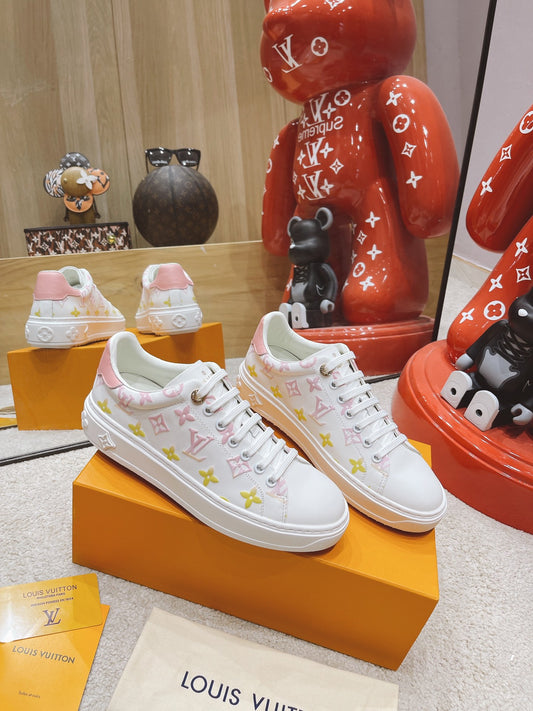 Louis new arrival Time Out pink sneakers