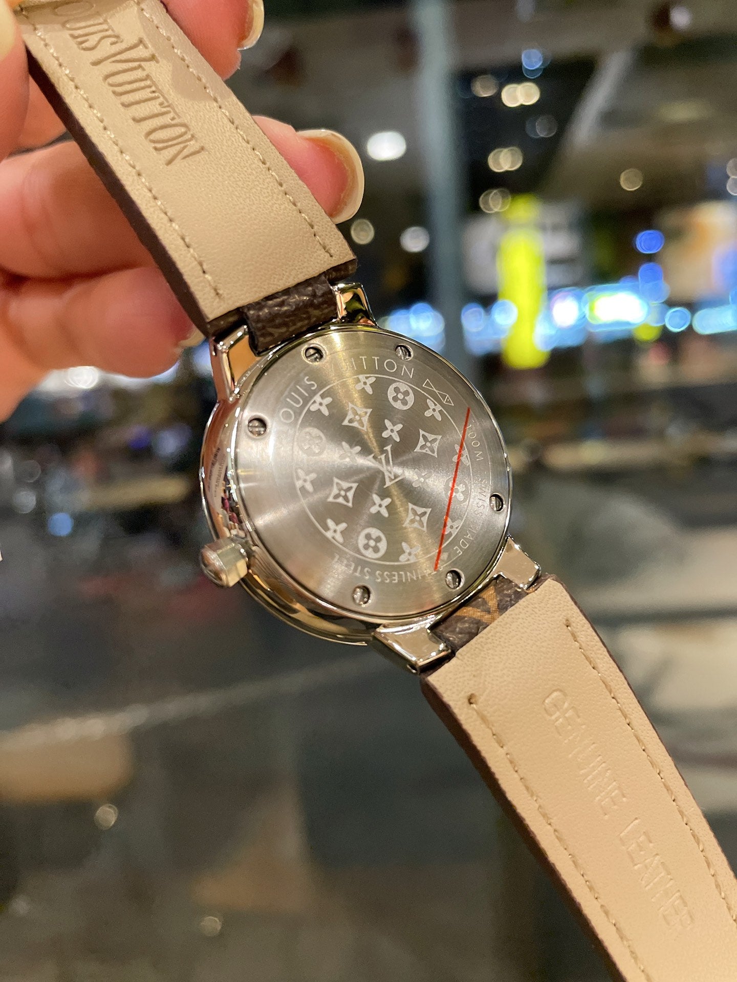 Louis Tambour slim monogran women watch 39mm