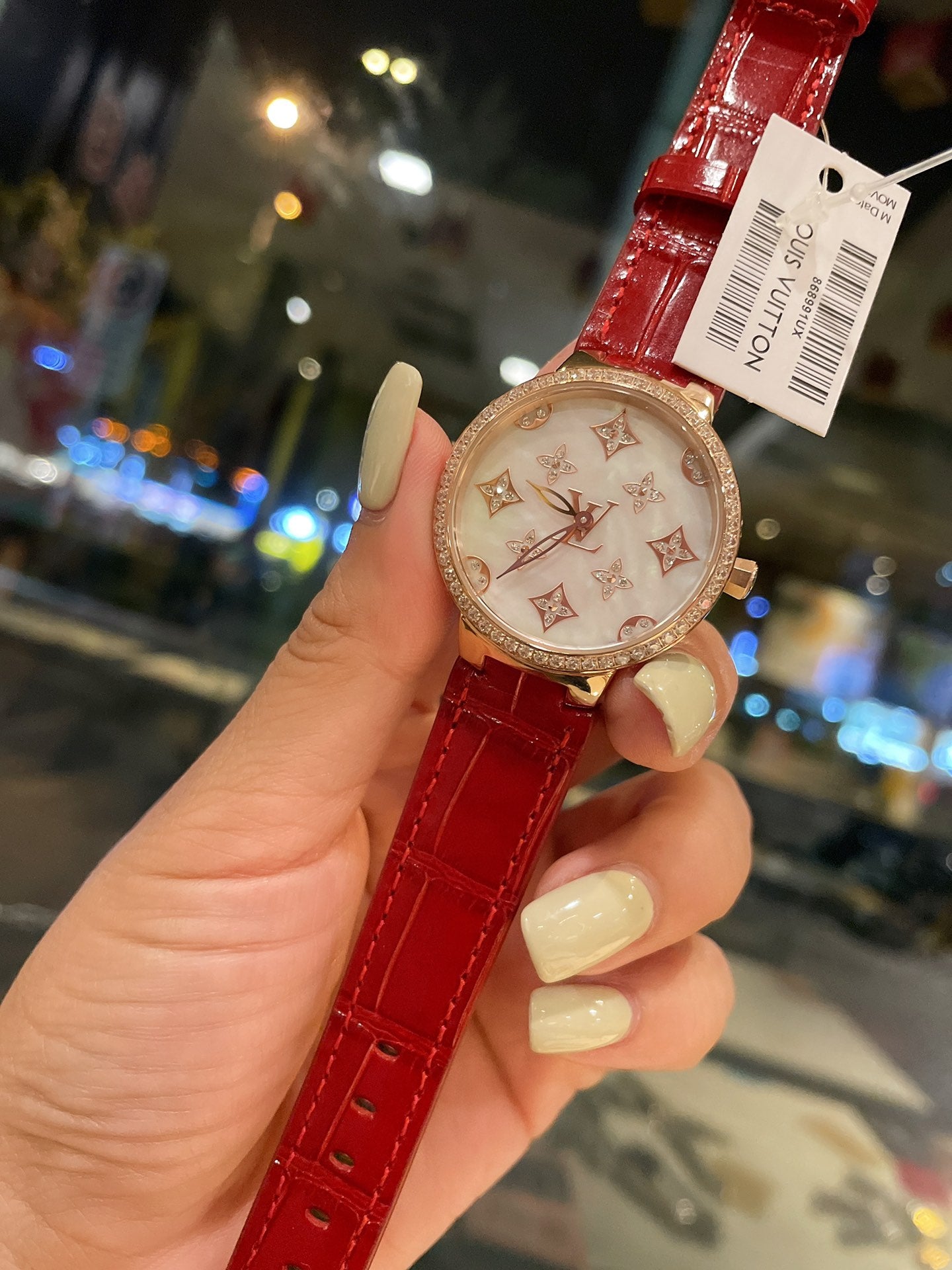 Louis Tambour slim monogran women watch 39mm