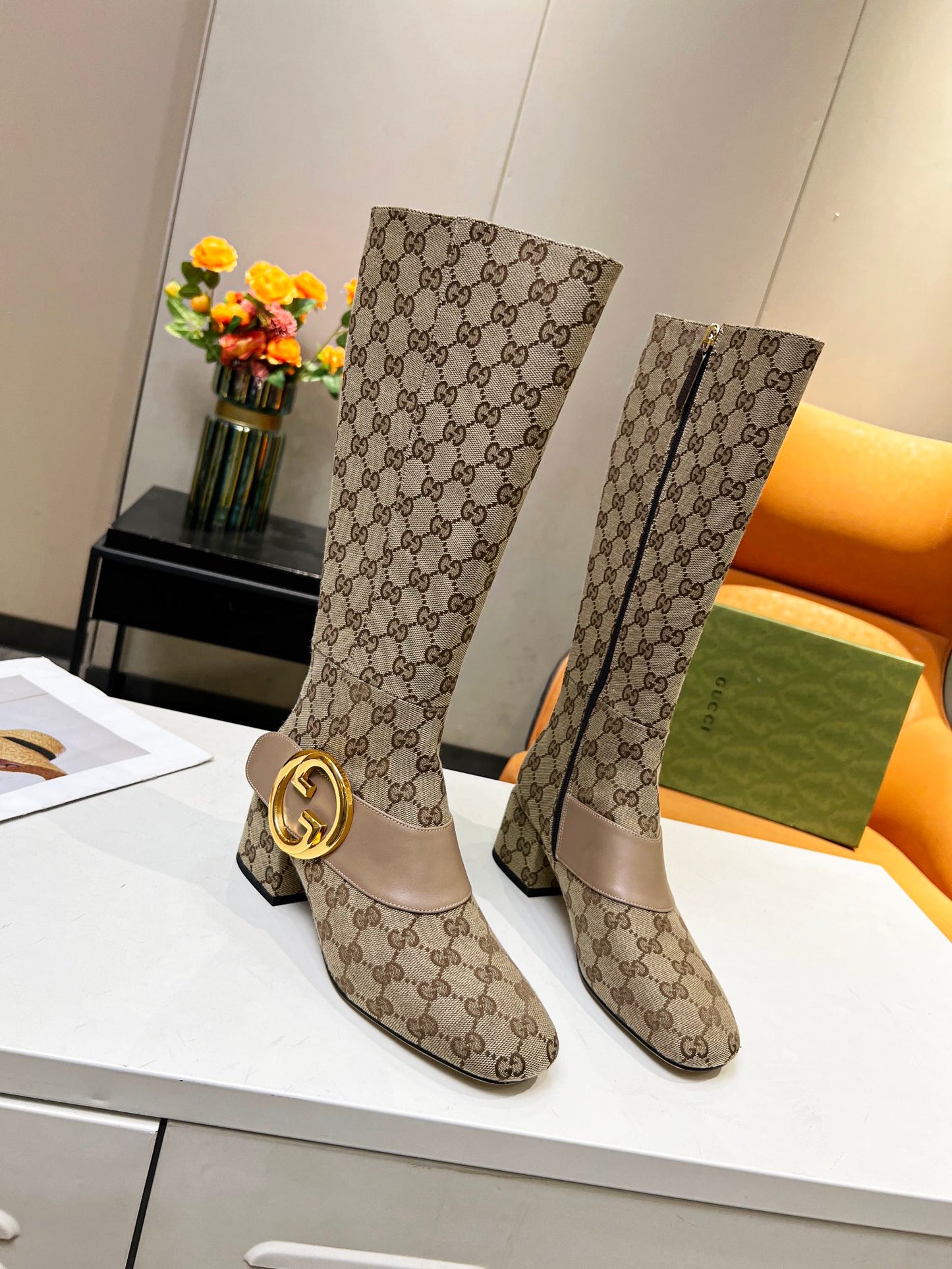 GG women boots heels 5.5 cm