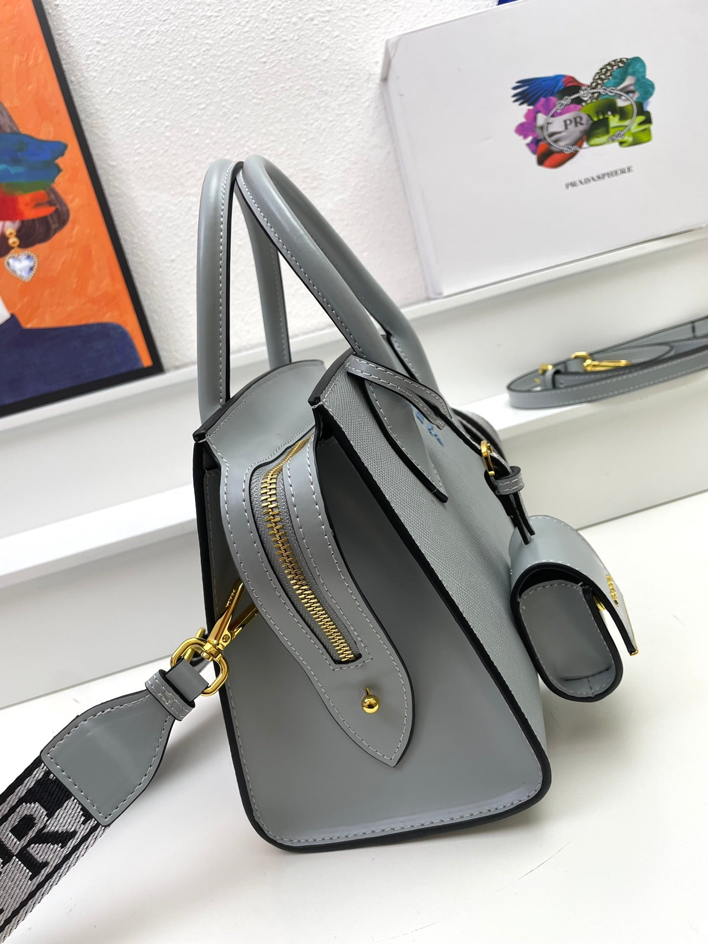 Pra Monochrome new arrival bag size : 24.18.12cm