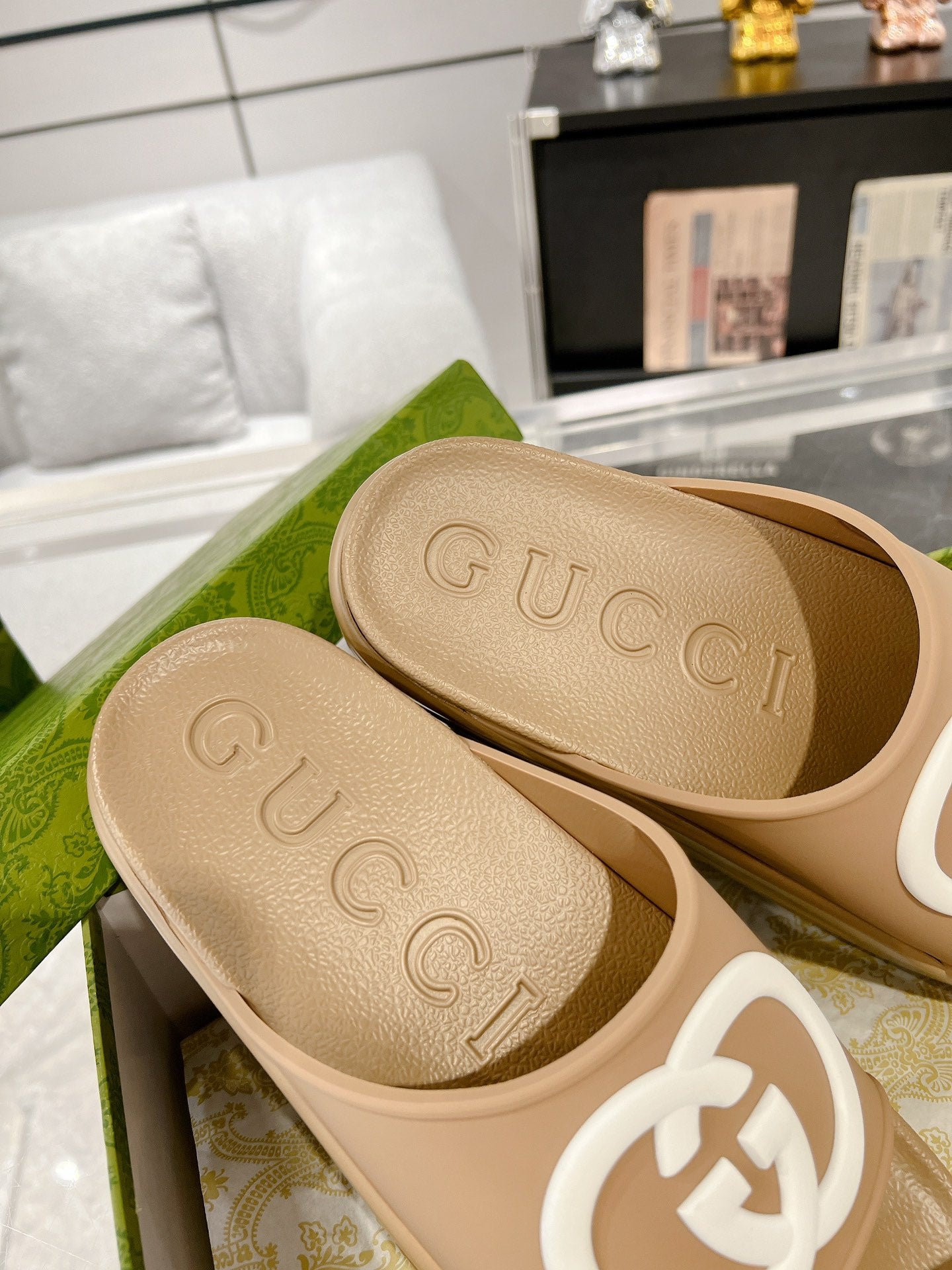 GG new arrival men and women slippers heels 5 cm